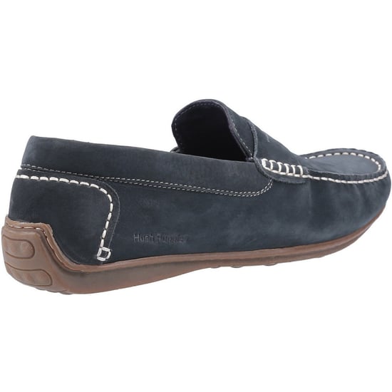 Hush Puppies Roscoe Leren Heren Marineblauwe Bootschoenen - Image 3