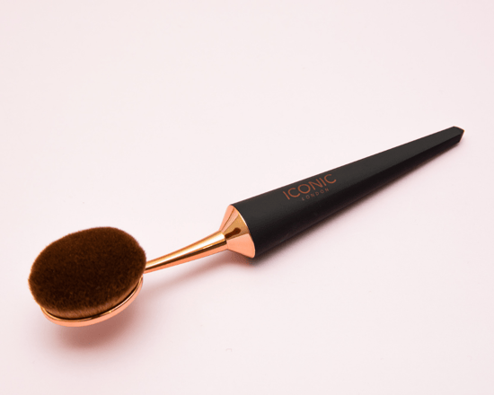 Iconic London Evo Sculpt Primer, Highlighter, Loose Powder Brush - Black & Rose