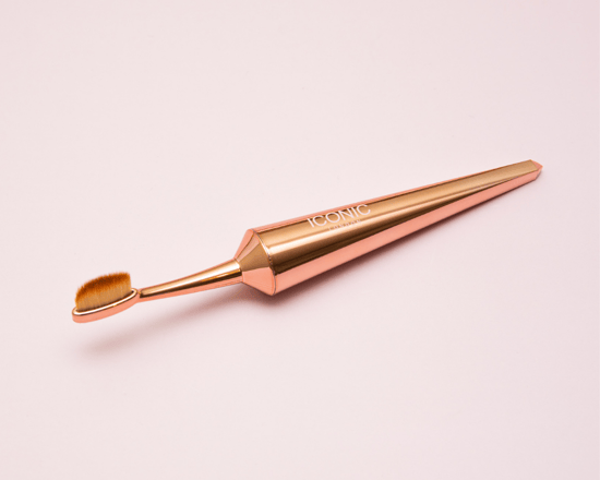 Iconic London Evo Sculpt Eyeliner, Brows, Lips Brush - Rose