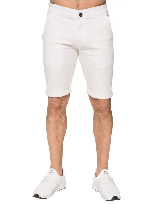 Enzo Heren Slim Fit Stretch Chino Shorts - Image 1