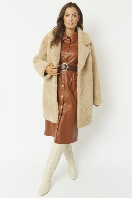 Faux Shearling Reversible Coat