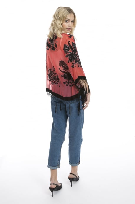 Silk Devore Short Jacket