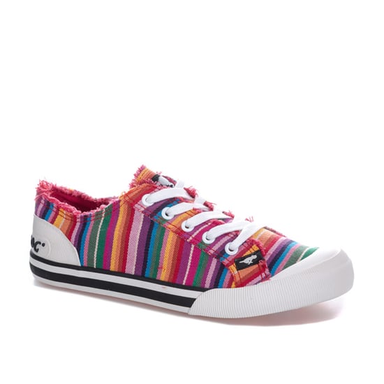 Women's Rocket Dog Jazzin Eden Stripe Pumps in Red