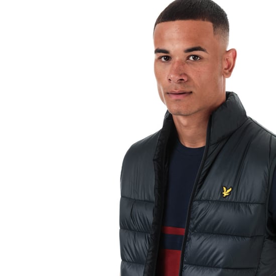 Men's Lyle And Scott Wadded Gilet in Navy