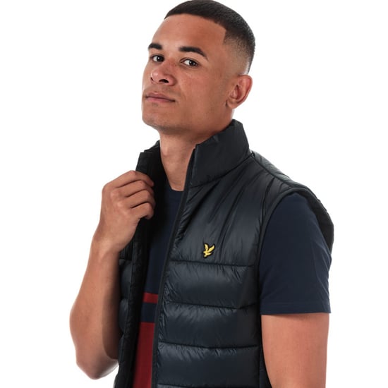 Men's Lyle And Scott Wadded Gilet in Navy