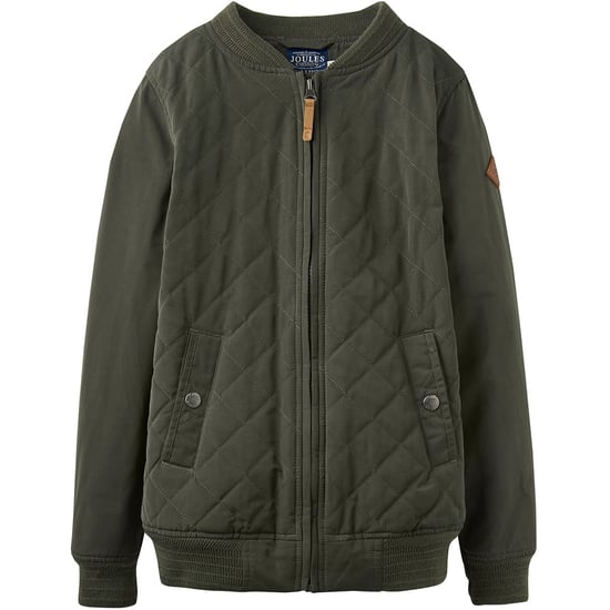 Joules Boys Halton Retro Warm Quilted Lightweight Bomber Jacket Coat