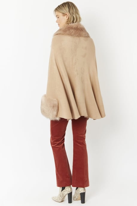 Luxury Faux Fur Fine Knitted Coat