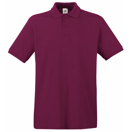 Fruit Of The Loom Premium Heren Poloshirt Met Korte Mouwen (Bordeaux) - Image 1