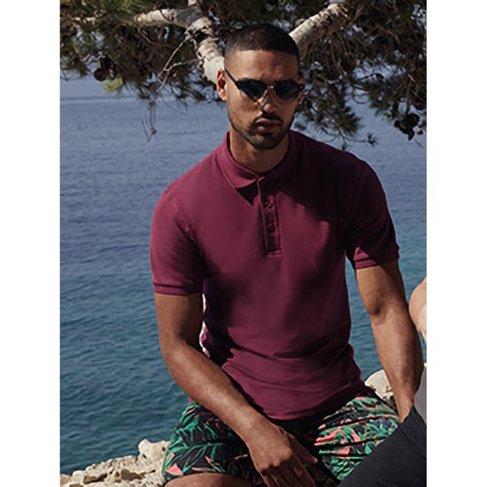 Fruit Of The Loom Premium Heren Poloshirt Met Korte Mouwen (Bordeaux) - Image 3