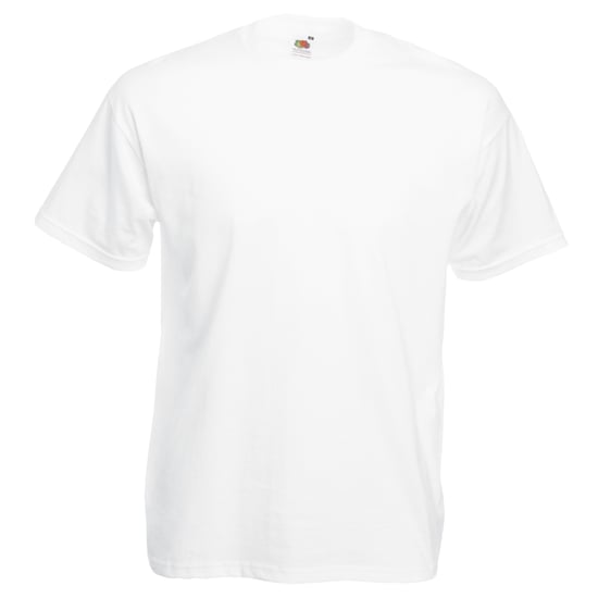 Fruit Of The Loom Heren Valueweight T-shirt met korte mouwen (Wit) - Image 1