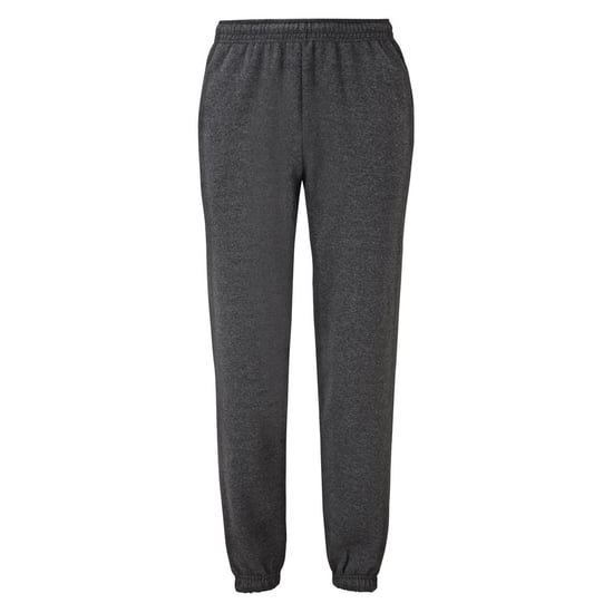 Fruit Of The Loom Heren Elastische Manchet Trainingsbroek / Joggingbroek (Donker Heater) - Image 1