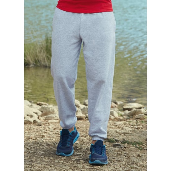 Fruit Of The Loom Heren Elastische Manchet Trainingsbroek / Joggingbroek (Heather Grijs) - Image 4
