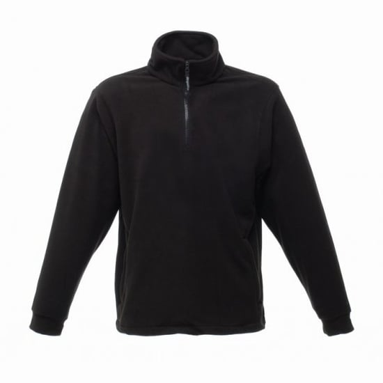 Regatta Thor Overhead Half Zip Anti-Pill Fleece Top (170 GSM) (Black)