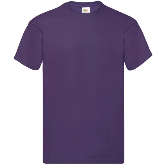 Fruit Of The Loom Heren Originele T-shirt korte mouwen (Paars) - Image 1