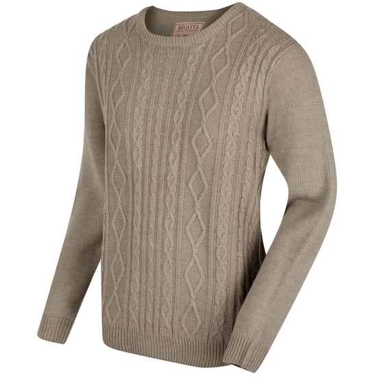 Regatta Mens Koby Mid Weight Cable Knit Sweater