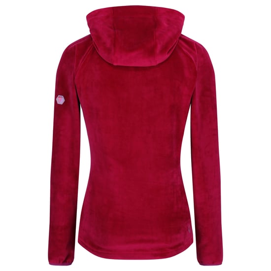 Regatta - Dames Halia Velour Hoodie (Rood) - Image 2
