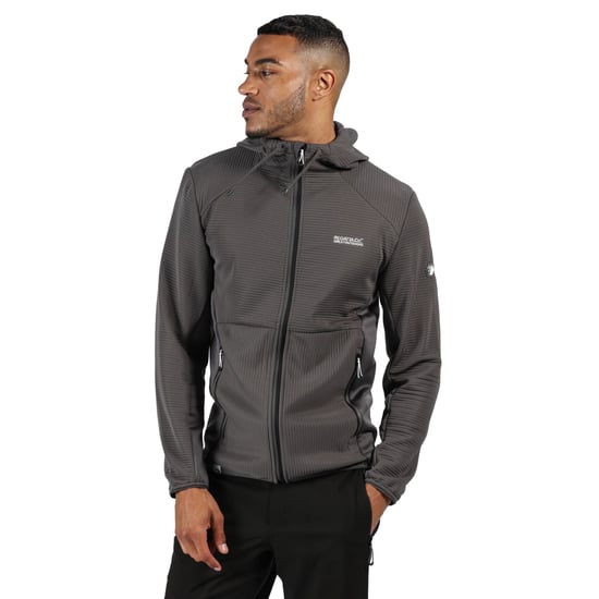Regatta Mens Terota Full Zip Hooded Stretch Midlayer - Image 1