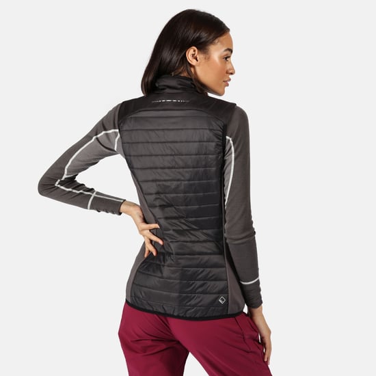 Regatta Womens/Ladies Halton III Hybrid Insulated Walking Body Warmer (Ash/Black)