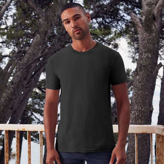 Fruit Of The Loom Mens Ringgesponnen Premium Tshirt (Licht Gaphite) - Image 2