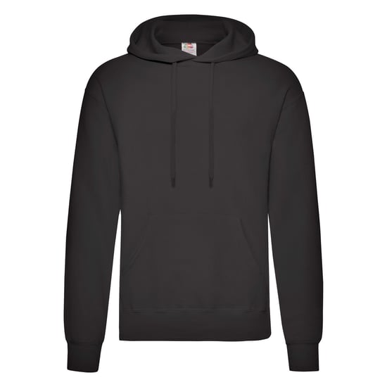 Fruit Of The Loom Unisex Volwassenen Klassiek Sweatshirt met capuchon (Zwart) - Image 1