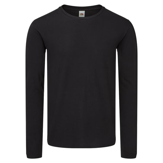 Fruit of the Loom Heren Iconische 150 T-Shirt met lange mouwen (Zwart) - Image 1