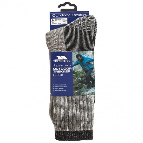 Trespass Herenwandelaar Merino Wollen Wandelschoenen Sokken (1 Paar) (Grijze Mergel) - Image 2