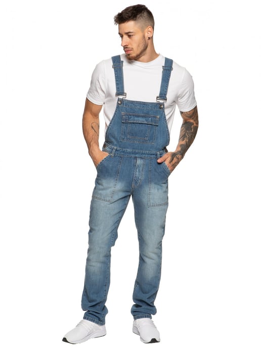 Enzo heren overall blauw denim - Image 1