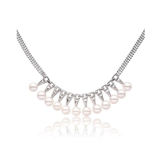 Freshwater Pearl Necklace and White Gold plated Mounting