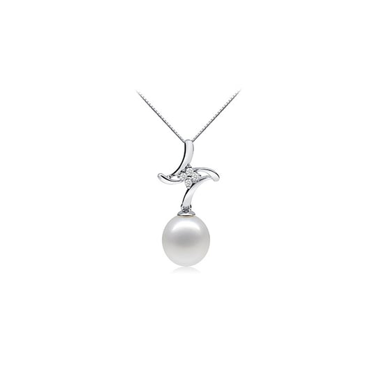 Hanger van 925 zilver met witte zoetwaterparel en zirkonia - Image 1
