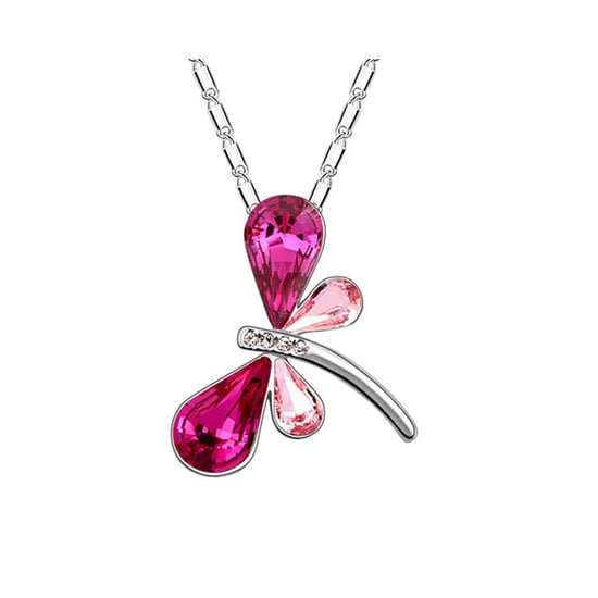 Swarovski - Vlinderhanger met roze Swarovski Elements-kristallen - Image 1