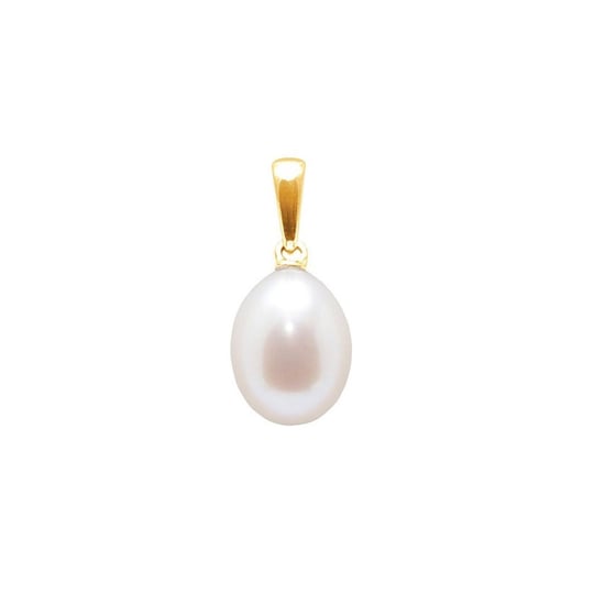 750/1000 geelgouden hanger met witte zoetwaterparel - Image 1