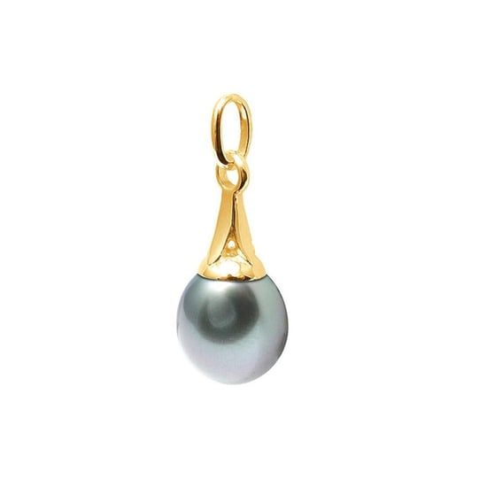 375/1000 geelgouden hanger met zwarte Tahitiaanse parel - Image 1