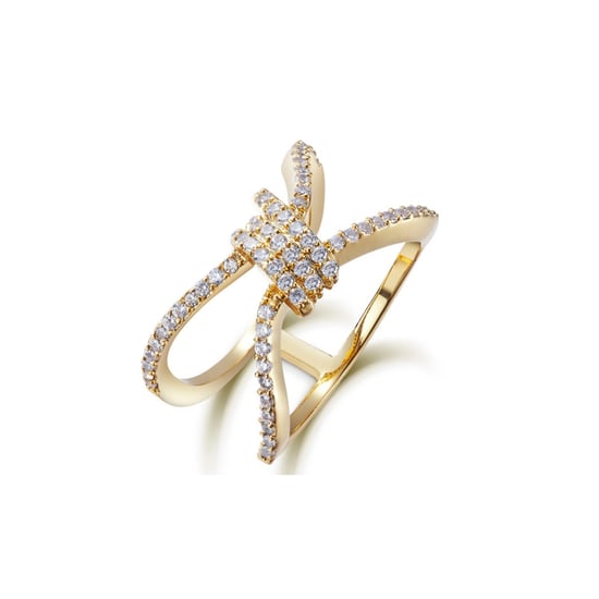 Swarovski - White Swarovski Elements Crystal and Rhodium Plated Ring