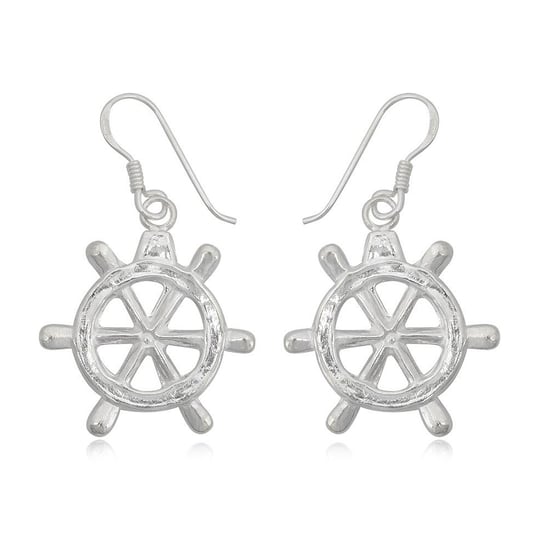 925 Silver Rudder Dangling Earrings