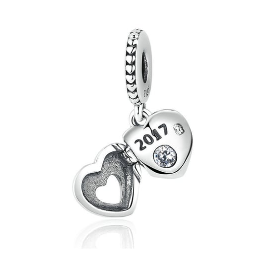 925 Silver Mother Heart Pendant Charms Bead925 Silver Heart Pendant Charms Bead