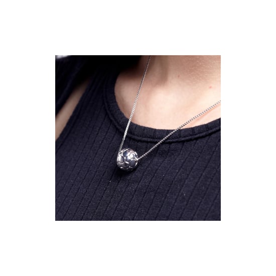 Rhodium plated Football Mixte Necklace
