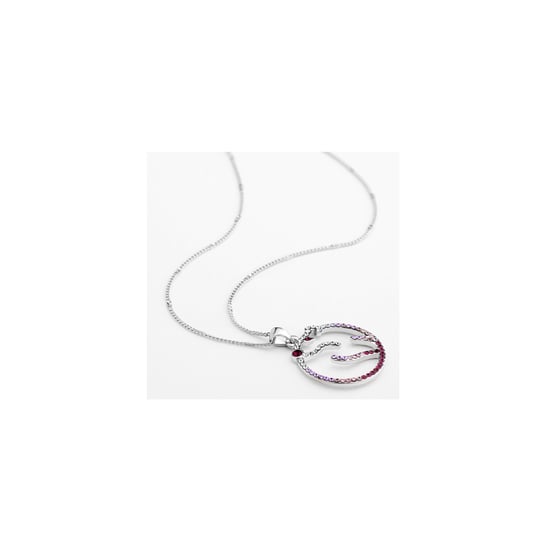 Swarovski - Purple Swarovski Crystal Elements Polar Bear Pendant and Rhodium Plated