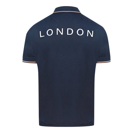 Aquascutum Aldis Crest blauw poloshirt - Image 2