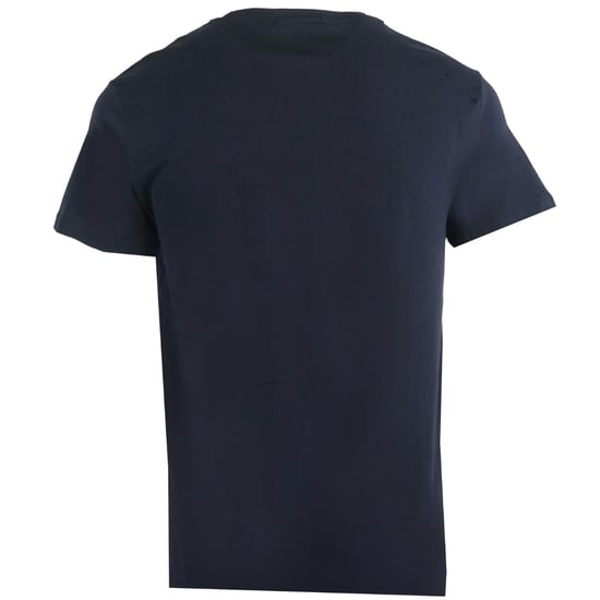 Aquascutum Aldis geruit logo marineblauw T-shirt - Image 2