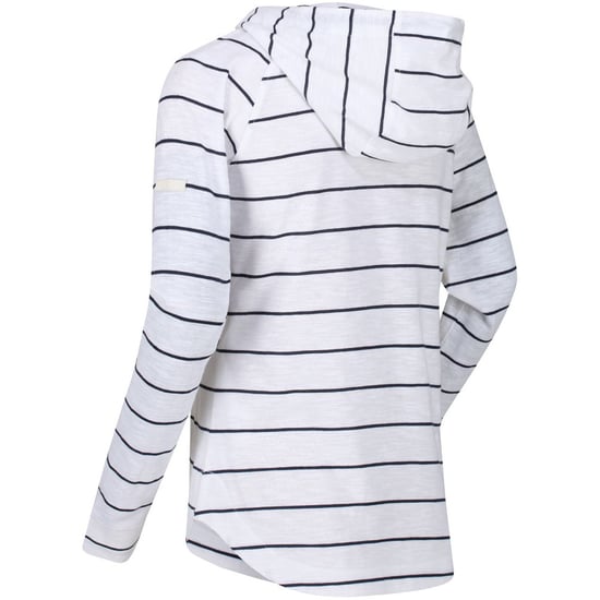 Regatta Womens Merindah Striped Hooded Jersey Hoodie Sweater
