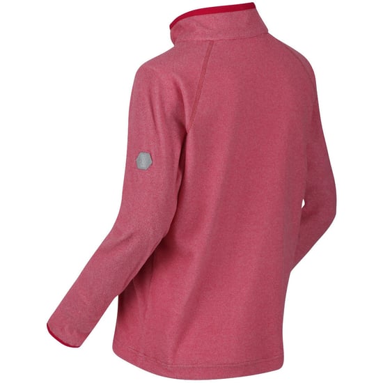 Girl's Regatta Junior Loco Half Zip Fleece in Pink - Image 4