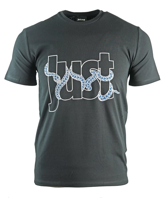Gewoon Cavalli zwart T-shirt met slangenlogo - Image 1