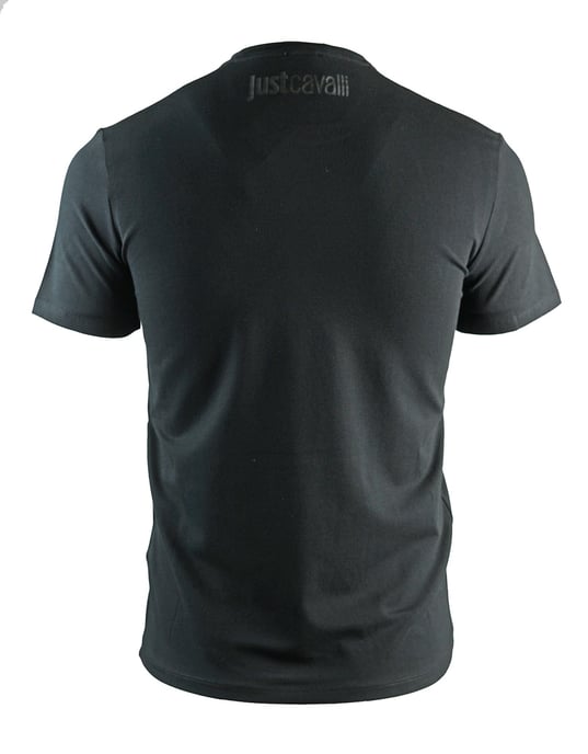 Gewoon Cavalli zwart T-shirt met slangenlogo - Image 2