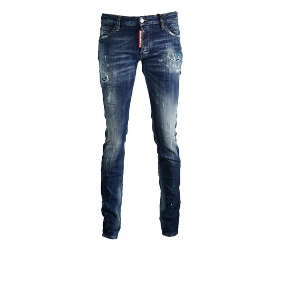 Dsquared2 Slim Jean Paint Splash Effect Jeans