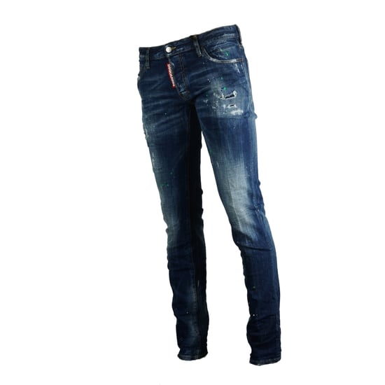 Dsquared2 Slim Jean Paint Splash Effect Jeans