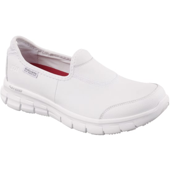 Skechers Workwear Sure Track Dames Sneakers Van Wit Leer - Image 1