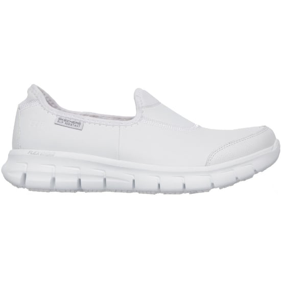Skechers Workwear Sure Track Dames Sneakers Van Wit Leer - Image 2