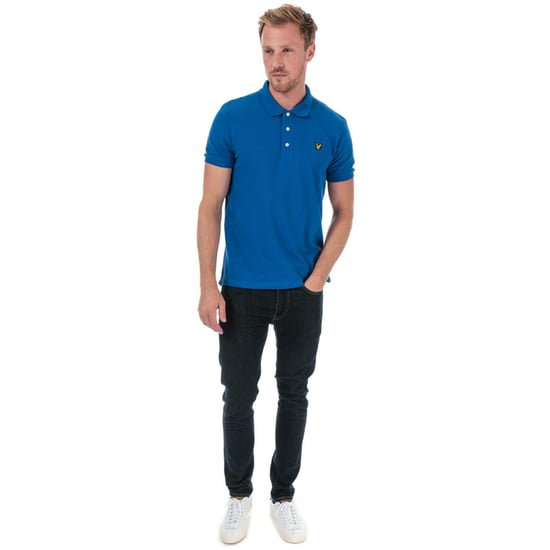 Lyle & Scott effen poloshirt voor heren, blauw - Image 3