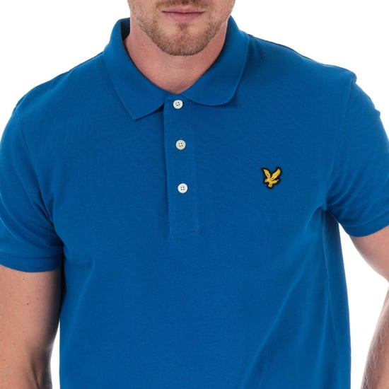 Lyle & Scott effen poloshirt voor heren, blauw - Image 4