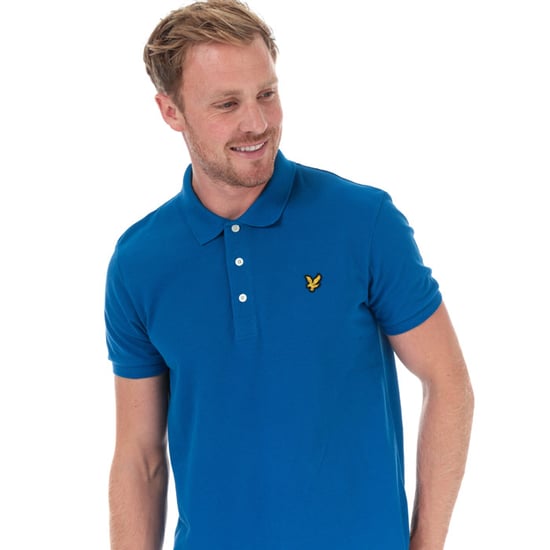 Lyle & Scott effen poloshirt voor heren, blauw - Image 5